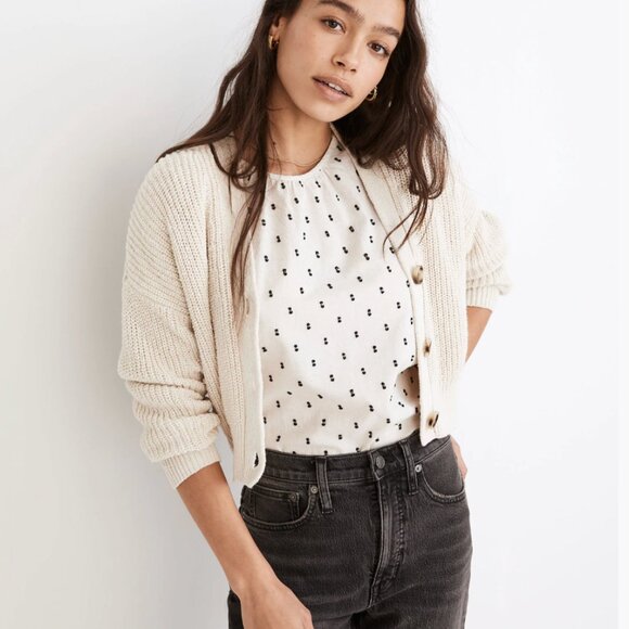 Madewell Greywood Crop Cardigan Sweater - Picture 5 of 13